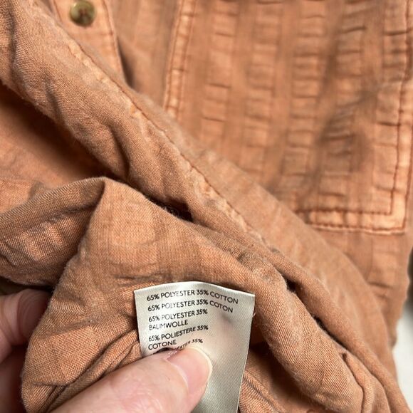 Anthropologie Pilcro Seersucker Button Down Top - Picture 5 of 7